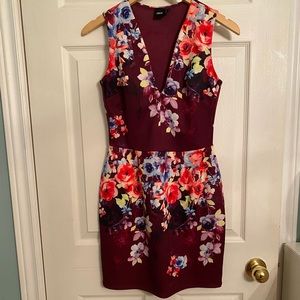 ASOS burgundy mini cocktail dress